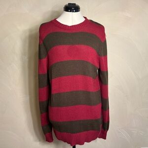 A Nightmare on Elm Street Freddy Kreuger Striped Sweater, Halloween Cosplay|Sz:S